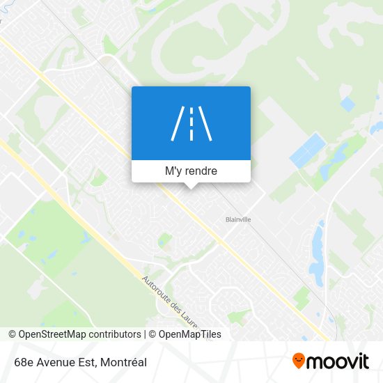 68e Avenue Est plan
