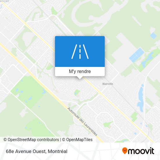 68e Avenue Ouest plan