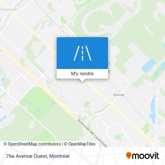 76e Avenue Ouest plan