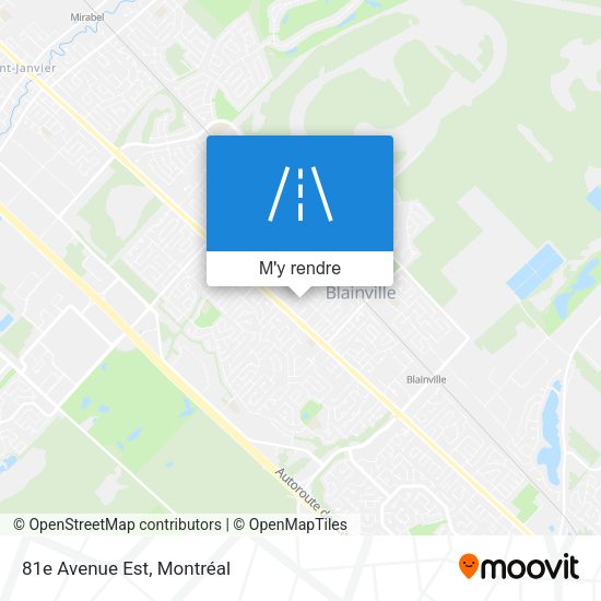 81e Avenue Est plan