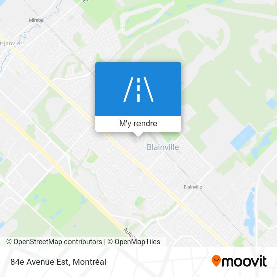 84e Avenue Est plan