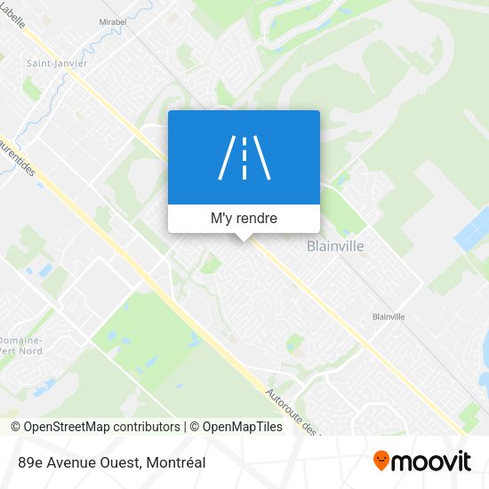 89e Avenue Ouest plan