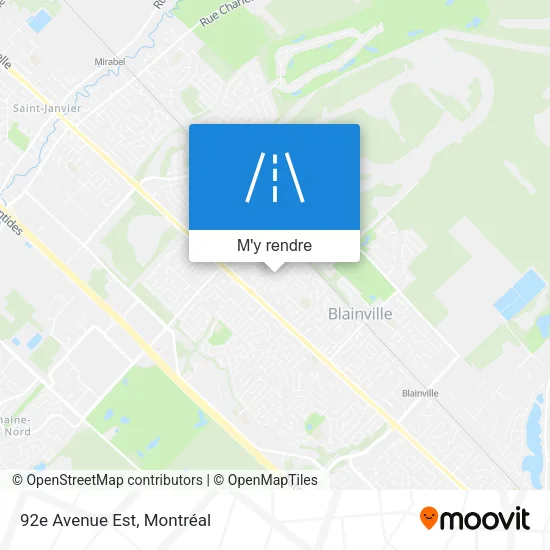 92e Avenue Est plan