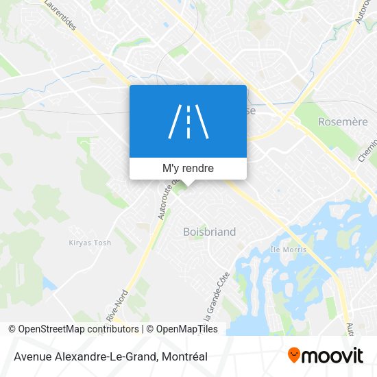 Avenue Alexandre-Le-Grand plan