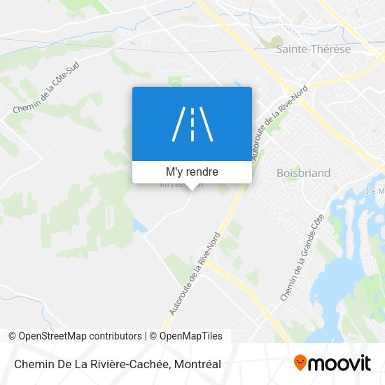 Chemin De La Rivière-Cachée plan