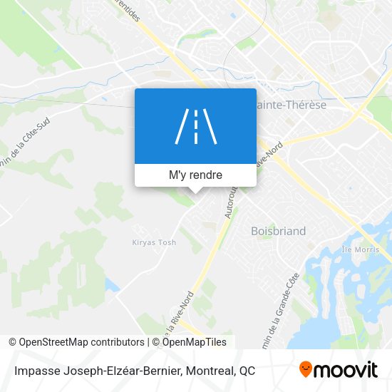 Impasse Joseph-Elzéar-Bernier plan