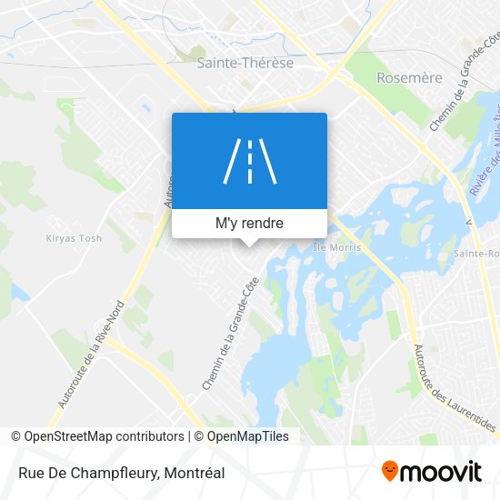 Rue De Champfleury plan