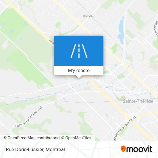Rue Doris-Lussier plan