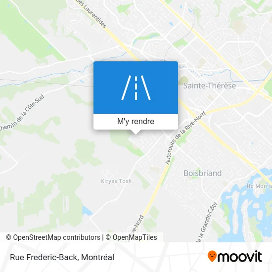 Rue Frederic-Back plan