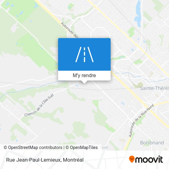 Rue Jean-Paul-Lemieux plan