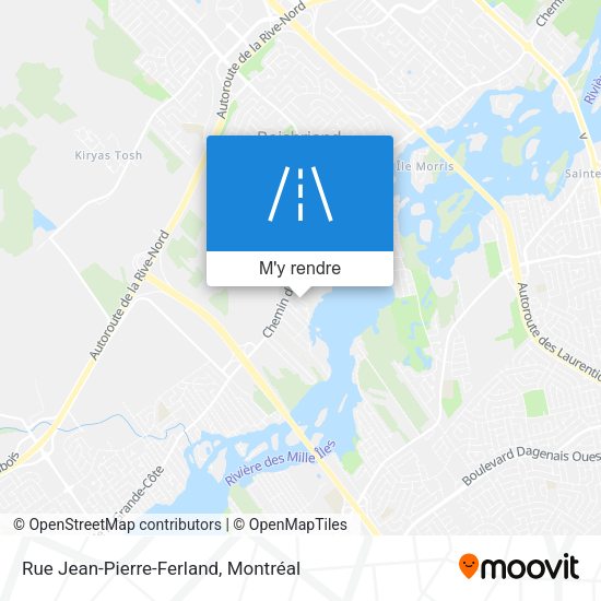 Rue Jean-Pierre-Ferland plan