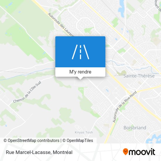 Rue Marcel-Lacasse plan