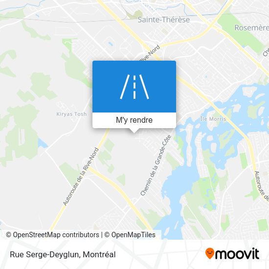 Rue Serge-Deyglun plan