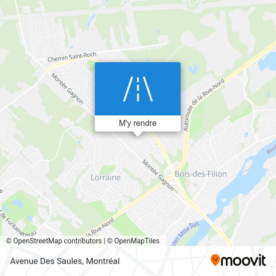 Avenue Des Saules plan