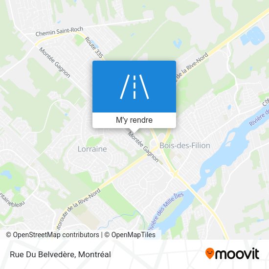 Rue Du Belvedère plan
