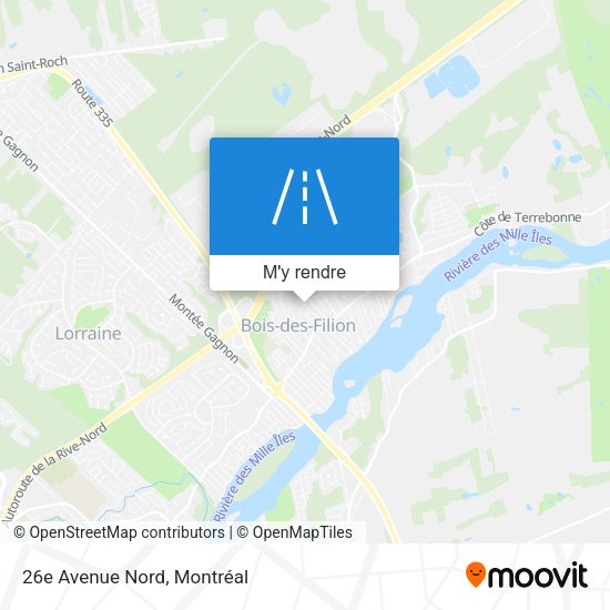 26e Avenue Nord plan