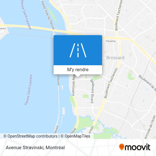 Avenue Stravinski plan