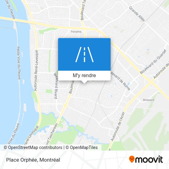 Place Orphée plan