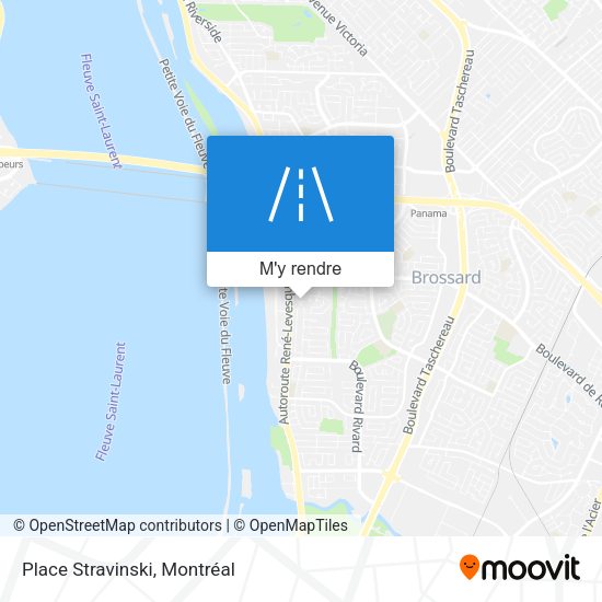 Place Stravinski plan
