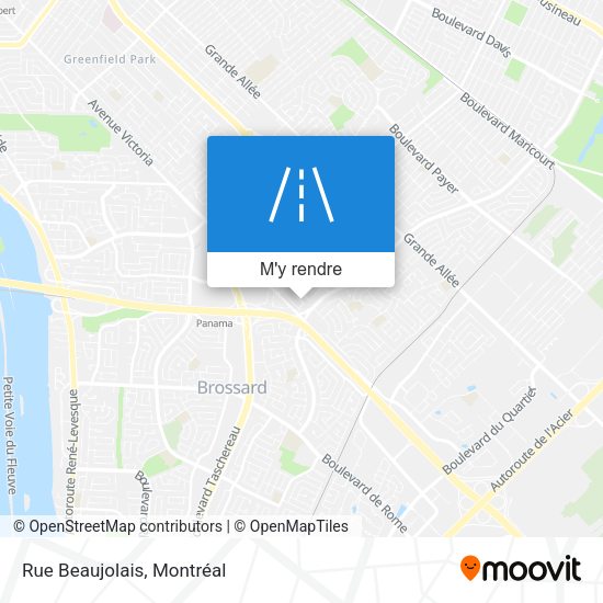 Rue Beaujolais plan