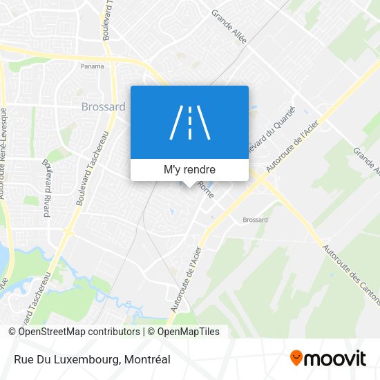 Rue Du Luxembourg plan