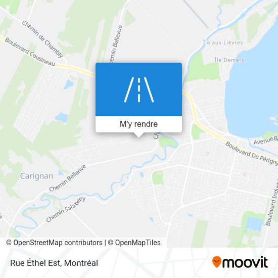 Rue Éthel Est plan