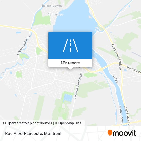Rue Albert-Lacoste plan