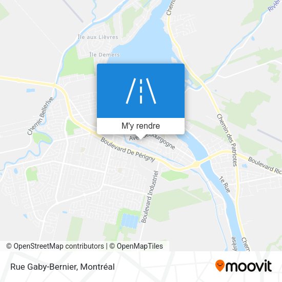 Rue Gaby-Bernier plan