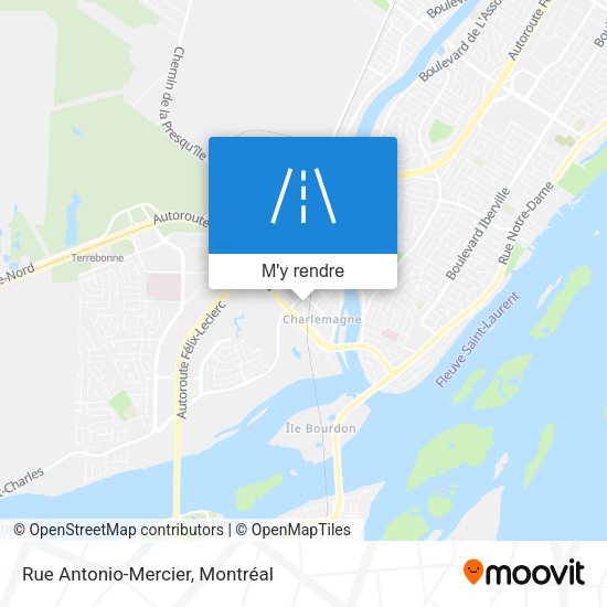 Rue Antonio-Mercier plan