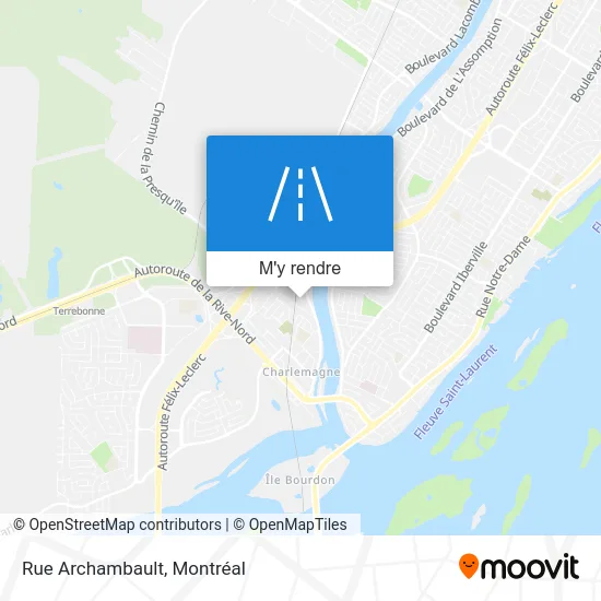 Rue Archambault plan