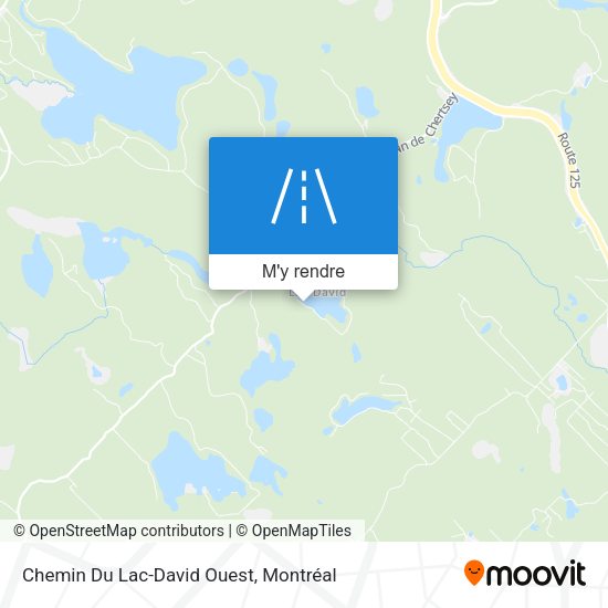 Chemin Du Lac-David Ouest plan
