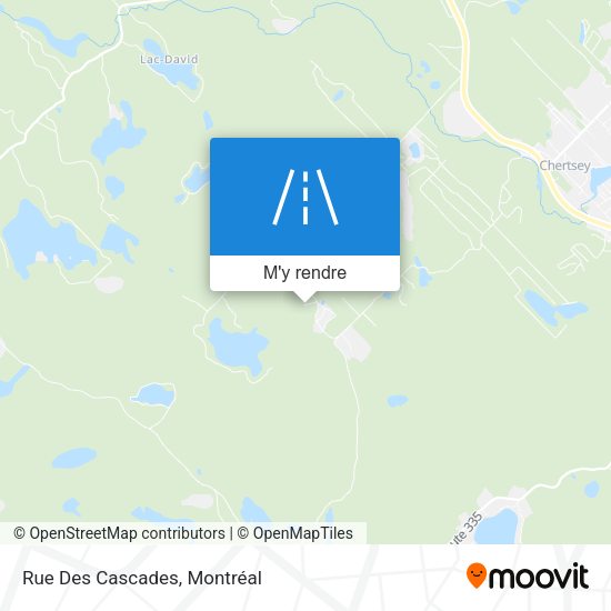Rue Des Cascades plan