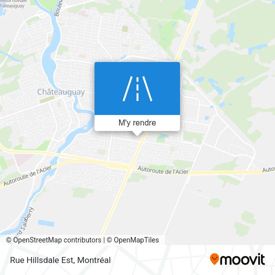 Rue Hillsdale Est plan