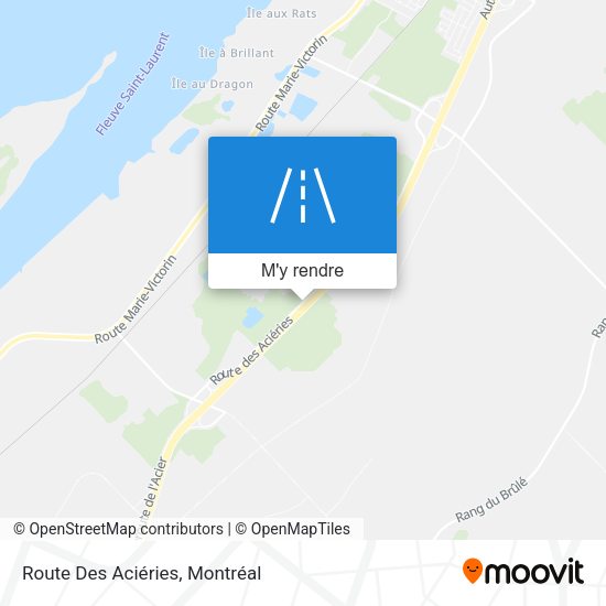 Route Des Aciéries plan