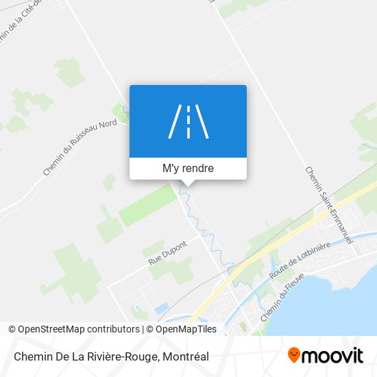 Chemin De La Rivière-Rouge plan