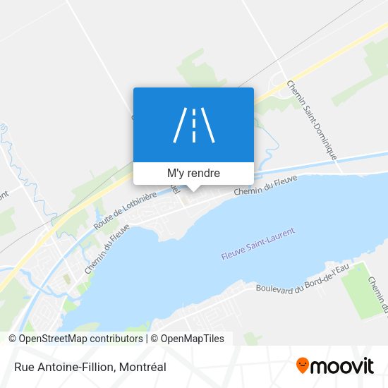 Rue Antoine-Fillion plan