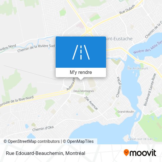Rue Edouard-Beauchemin plan