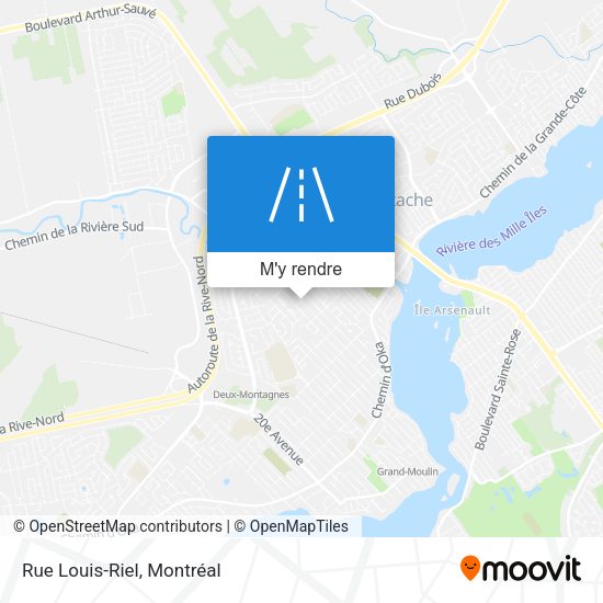 Rue Louis-Riel plan