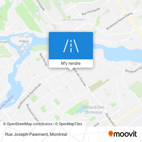 Rue Joseph-Paiement plan