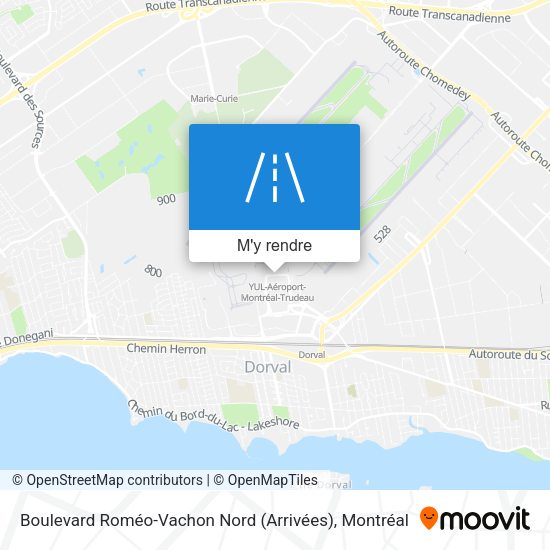 Boulevard Roméo-Vachon Nord (Arrivées) plan