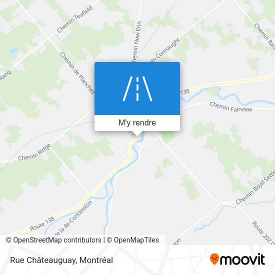 Rue Châteauguay plan