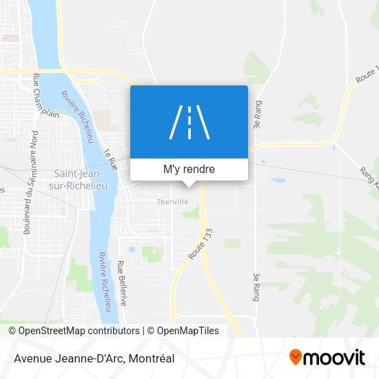 Avenue Jeanne-D'Arc plan