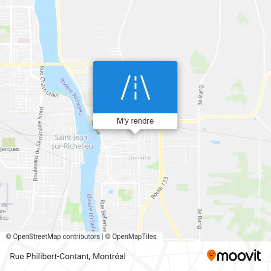 Rue Philibert-Contant plan