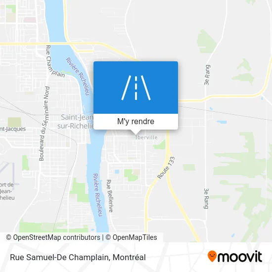 Rue Samuel-De Champlain plan