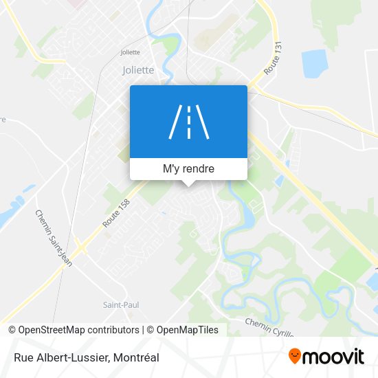 Rue Albert-Lussier plan