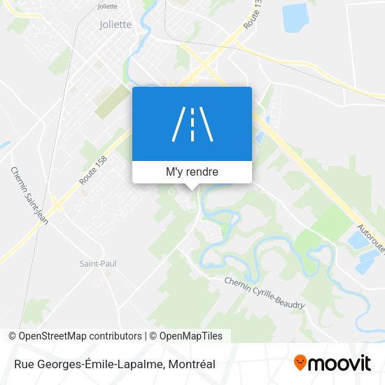 Rue Georges-Émile-Lapalme plan
