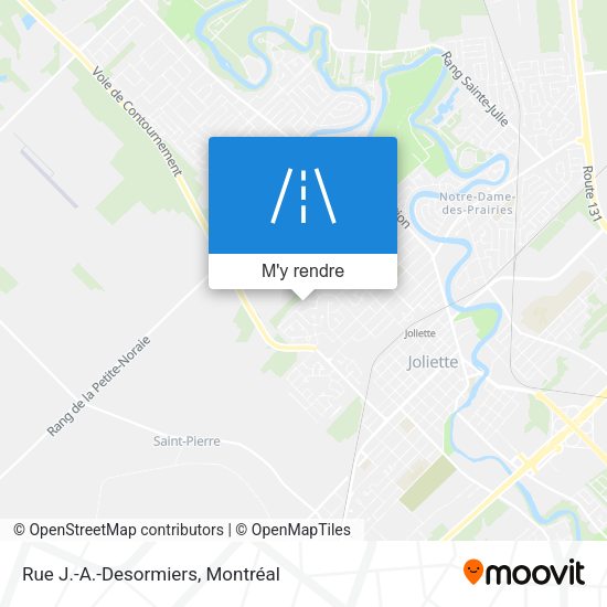 Rue J.-A.-Desormiers plan