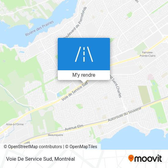 Voie De Service Sud plan
