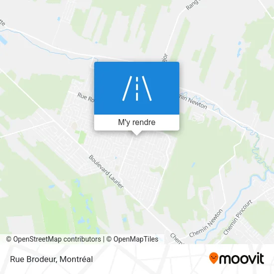 Rue Brodeur plan