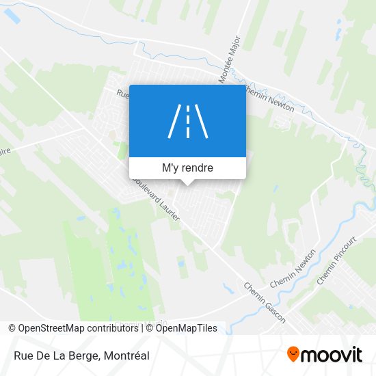 Rue De La Berge plan